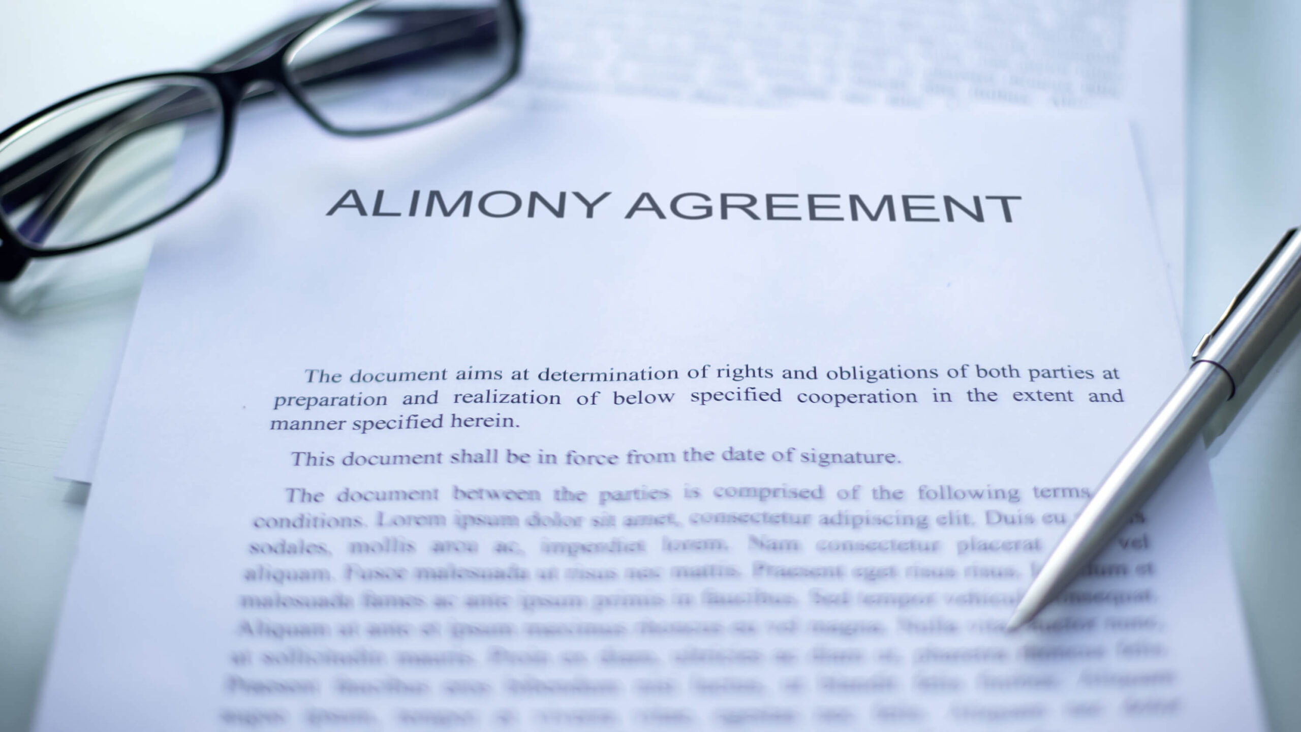 alimony agreement